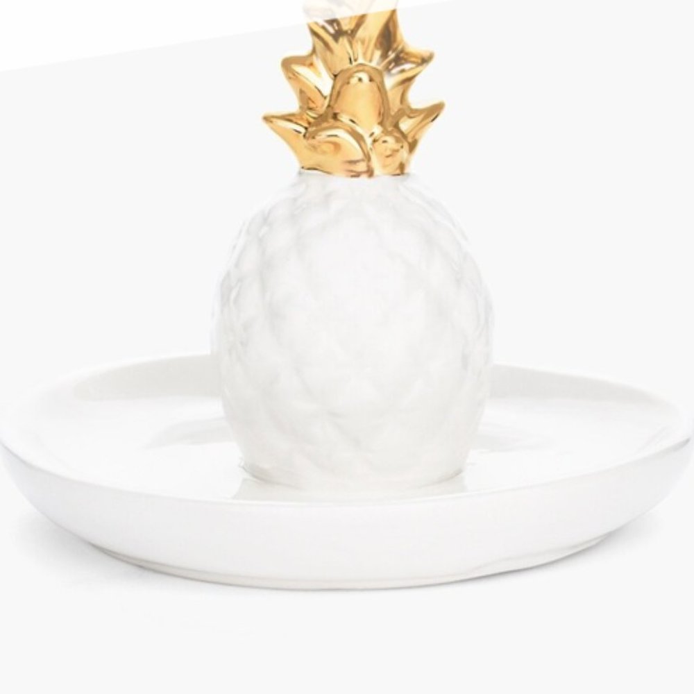 Oak Lane Pineapple Ring Holder Jewelry Tray NIB